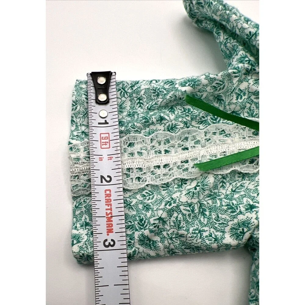 Barbie 1960's Teal Pajamas W/White Lace Trim and Blue Robe/Housecoat